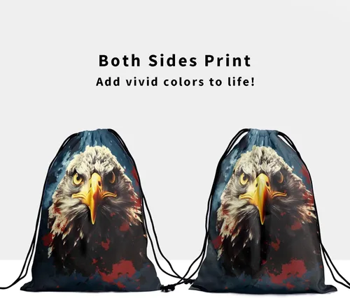 Vista 227 de Bolsa de agarre de gimnasia de piel de animal, bolsa de gimnasia con cordón ajustable, bolsa de cuerda para fauna silvestre, Mariposas Galaxy