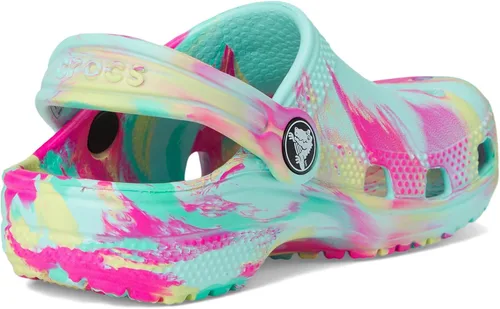 Vista 10 de Crocs - Zuecos clásicos para niños, diseño de teñido anudado jaspeado