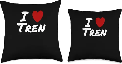 Vista 3 de I Heart (Love) Tren Designs I Heart (Love) Tren Esteroides de culturismo Ciclo Musculares Almohada de 16 x 16 pulgadas, multicolor