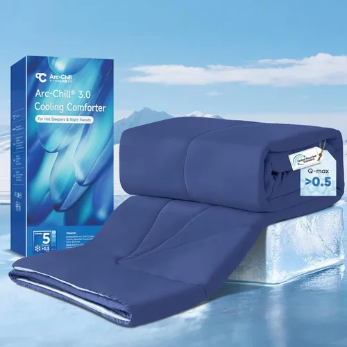 Vista 12 de Elegear - Edredón de enfriamiento individual Absorbs Body Heat para mantenerse fresco, cobija de enfriamiento para personas que duermen con calor