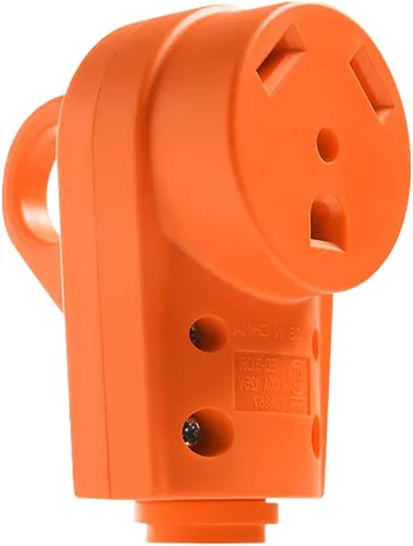 Vista 10 de BELOMI Enchufe RV de 30 amperios, adaptador de enchufe de repuesto resistente NEMA TT-30P, conector de alimentación eléctrica de 125 V, extremo