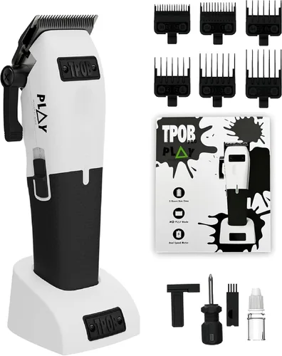 Vista 14 de TPOB Play Barber - Cortapelos para hombre 7500 RPM con empuñaduras de goma (negro, paquete de 4)