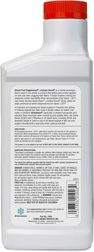 Vista 2 de Power Service Suplemento para combustible diésel con un plus de cetano +Cetane Boost - 26 onzas (paquete de 12)