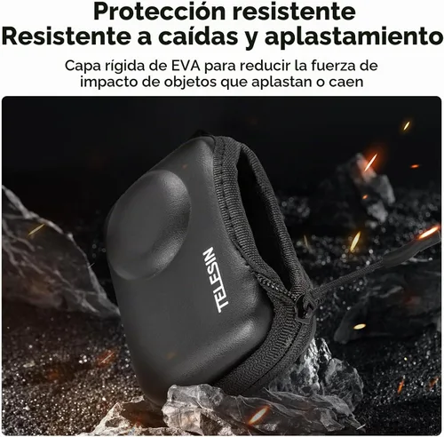 Vista 3 de TELESIN Mini estuche protector de lente para DJI Action 5 Pro Action 4 Action 3 Insta 360 Ace Insta360 Ace Ace Pro Accesorios, Mini bolsa protectora