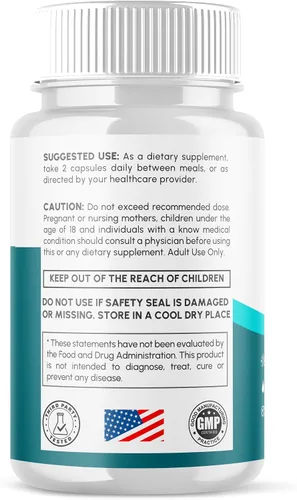 Vista 5 de Paquete de 3 cápsulas Nervitales, píldoras oficiales de suplemento nervioso con todos los ingredientes naturales, fórmula avanzada para una salud