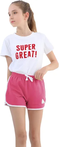 Vista 15 de Rolanko Pantalones cortos activos de delfín para niñas, paquete de 3 unidades, ciclismo, correr, verano, playa, atletismo, deportes, 4-14 años