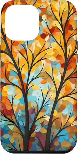 Vista 26 de Otoño y otoño, hojas coloridas, otoño color árbol caso para iPhone 16