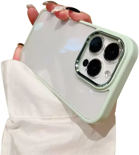Vista 14 de kaitesi Funda transparente para iPhone 11 Pro, funda transparente con agujero para correa, dos tonos, color a prueba de golpes, marco de parachoques