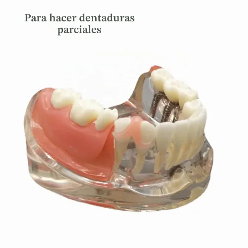 Vista 2 de Material de encía para prótesis dental DIY, mejora la sonrisa, kit de reparación de dientes, material de ajuste de dientes