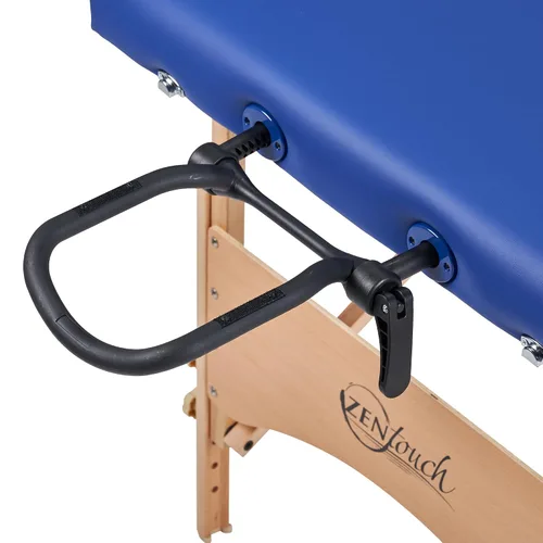 Vista 7 de Master Zen-Touch Brady - Mesa de masaje portátil ligera, cama de belleza, tatuaje, spa, salón de belleza, cama facial exuberante, color azul cielo