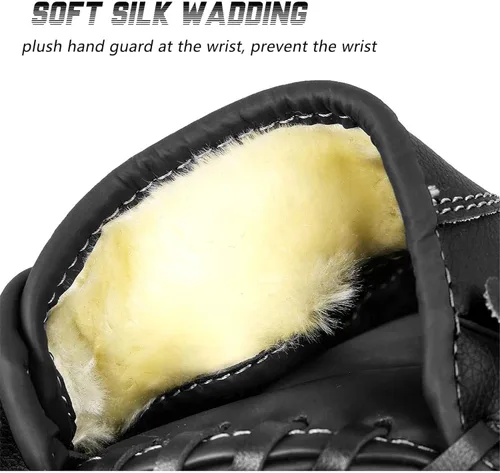 Vista 2 de Guante de béisbol, guante de béisbol y sóftbol, diseño ergonómico, guante cómodo y duradero para niños, jóvenes, adultos, entrenamiento