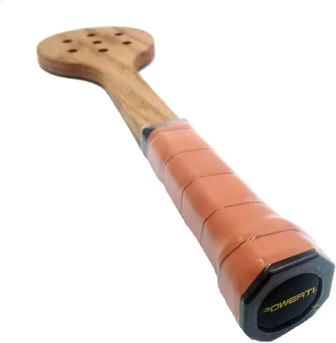 Vista 5 de Raqueta de pádel de tenis de cuchara de madera para entrenamiento de taladro de puntero de tenis casero