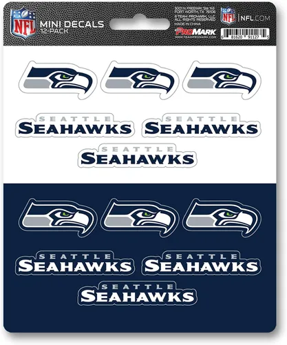 Vista 4 de FANMATS NFL - Juego de calcomanías unisex para adolescentes, mini paquete de 12