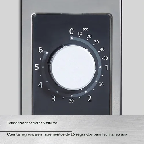 Vista 5 de Panasonic NE-1025F - Horno de microondas comercial y compacto para encimera de servicio ligero con temporizador electrónico de botón selector