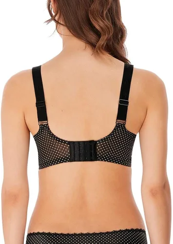 Vista 2 de Freya Dotty Sujetador de enfermería Lunares Encaje Trim Negro AA2034