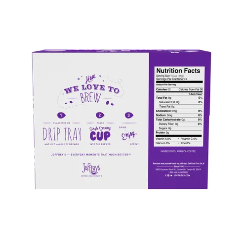 Vista 2 de Joffrey's Coffee - Mezcla de desayuno, granos de café arábica de tostado medio artesanal, mezcla de cuerpo suave, sabor y aroma equilibrados