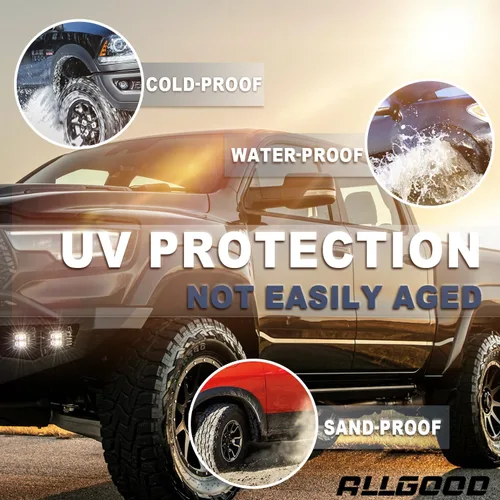 Vista 8 de ALLGOOD 1 guardabarros compatibles con Jeep Grand Cherokee 2011-2016 para rueda delantera izquierda color negro