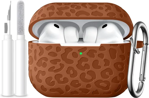 Vista 21 de Funda compatible con AirPods Pro 3 (2025), silicona suave compatible con Apple AirPods Pro 3 para mujeres, bonita funda Air Podspro3 con llavero