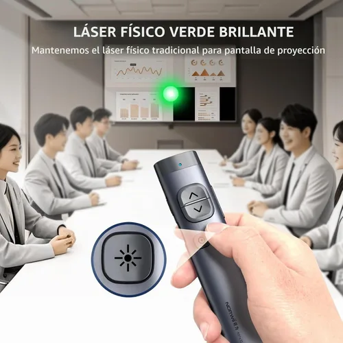 Vista 6 de Clicker de presentación N97s para presentaciones de PowerPoint con puntero digital