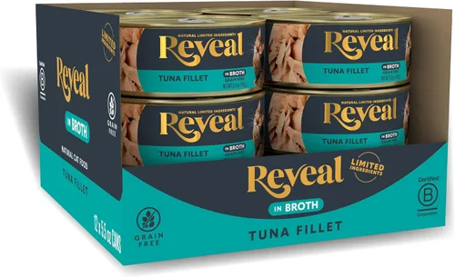 Vista 10 de Reveal Alimento natural enlatado húmedo para gatos, ingredientes limitados y naturales, sin granos, alto contenido de proteínas sin aditivos