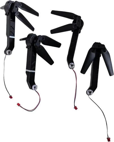 Vista 7 de B Baosity Juego de brazos de motor de dron a control remoto, accesorios profesionales ligeros con hélices, brazos de eje para E88 E99 reemplazos