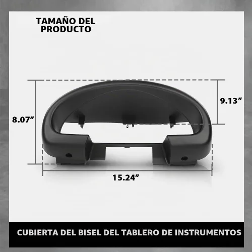Vista 4 de G-PLUS Borde de bisel del clúster de indicadores Capucha Compatible con Mazda Miata 1990-1993 Reemplazo de bisel del tablero para NA01-55-420B-00