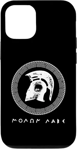 Vista 11 de Carcasa para iPhone 12 mini Molon Labe Spartan Warrior Helmet Antigua Guerra Griega