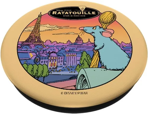 Vista 2 de Disney Pixar Ratatouille Remy In Paris PopSockets Standard PopGrip