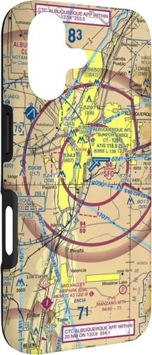 Vista 3 de Albuquerque (ABQ) Sectional Chart - Aviation Case for iPhone 17