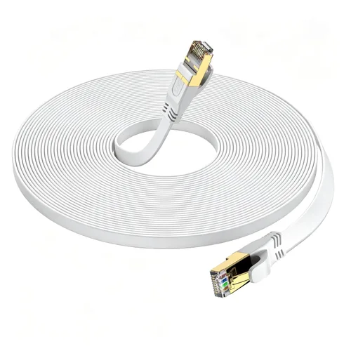 Vista 15 de Cable Ethernet Cat 8 de 3 pies, cable de red LAN de alta velocidad para exteriores e interiores, cable de conexión SFTP chapado en oro RJ45 de 40