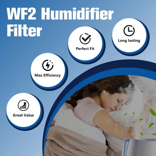 Vista 8 de Funmit WF2 - Filtro humidificador de repuesto para humidificador Vicks Kaz Starry Night Cool Mist V3500N V3700 V3100 V3900 Sunbeam 1118 1119