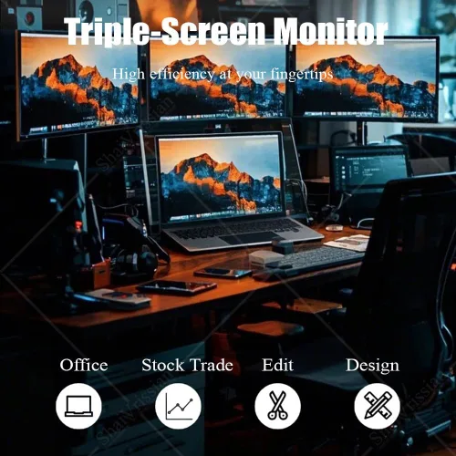 Vista 2 de Laptop Screen Extender with 1080p Fhd for Productivity 14
