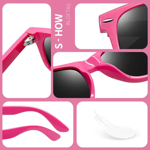 Vista 5 de Joopin Gafas de sol cuadradas polarizadas con protección UV para hombre y mujer