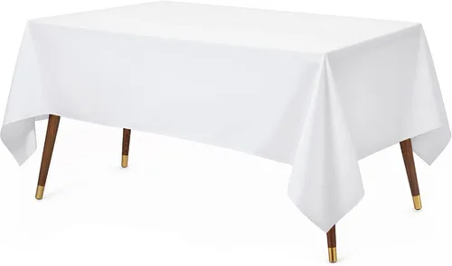 Vista 35 de Utopia Kitchen Mantel rectangular, 1 paquete, mantel lavable a máquina, mantel de poliéster para comedor, fiestas de bufé, pícnics, eventos, bodas