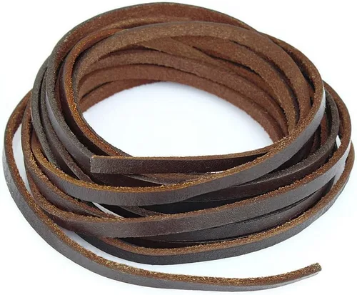 Vista 14 de (TM) 3 mm de cordón de cuero genuino para trenzado de joyería, artesanía y bricolaje, color surtido marrón oscuro, marrón claro y negro 6 metros