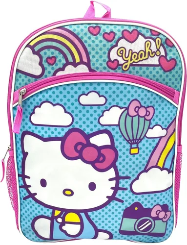 Vista 6 de Bluey - Mochila para niños con licencia oficial de regreso a clases, bolsa de hombro de 14 pulgadas no personalizada con cara y orejas