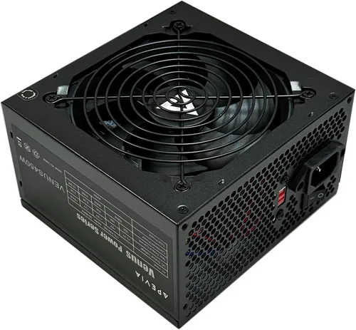 Vista 2 de APEVIA VENUS450W Venus 450W ATX Fuente de alimentación, ventilador de 4.724 in, todas las protecciones 450W ATX Power Supply, 120mm Auto Thermal
