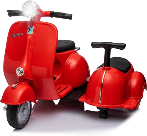 Vista 10 de Vespa - Juguete de motocicleta con licencia para niños, 2 asientos, 3 Azul