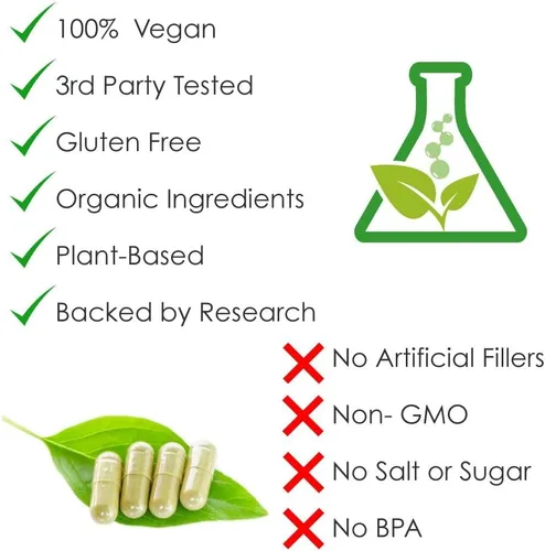 Vista 3 de Rejuvenation Therapeutics Ajo orgánico puro – Salud del corazón y apoyo del sistema inmunológico (120 cápsulas veganas)