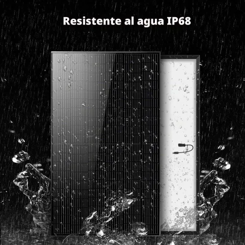 Vista 4 de SUNGOLDPOWER 10 piezas de paneles solares monocristalinos de 370 W, celda solar de grado A, impermeable IP68, panel solar de alta eficiencia