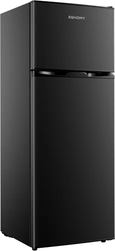 Vista 11 de Euhomy - Refrigerador miniatura con congelador, 3.2 pies cúbicos, refrigerador miniatura con congelador, refrigerador de dormitorio con congelador