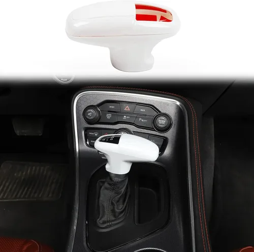 Vista 13 de Voodonala Para Challenger Charger ABS Perillas de palanca de cambios para Dodge Challenger Charger Accesorios 2018-2022 Durango Blue 3 piezas