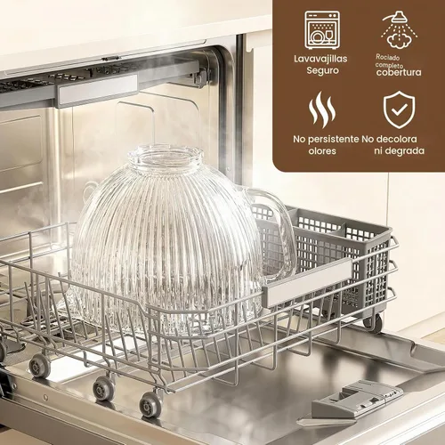 Vista 7 de HOZODO Tazón mezclador de vidrio para batidoras KitchenAid de 4.5 y 5