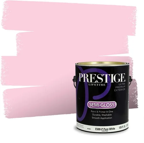 Vista 92 de Prestige Paints Pintura exterior e imprimación en uno, 1 galón, plano, coincidencia comparable de Valspar* Amber Rose*
