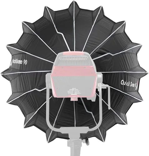 Vista 3 de Aputure Quick Dome 90 Softbox Bowens Mount Diseño de liberación rápida para luz de estudio con bolsa de transporte Aputure Strom 400x 700x 1200x LS