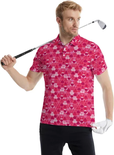 Vista 5 de Camisas polo divertidas para hombre de los años 80, camisas de golf de secado rápido que absorben la humedad, divertidas camisas polo de golf