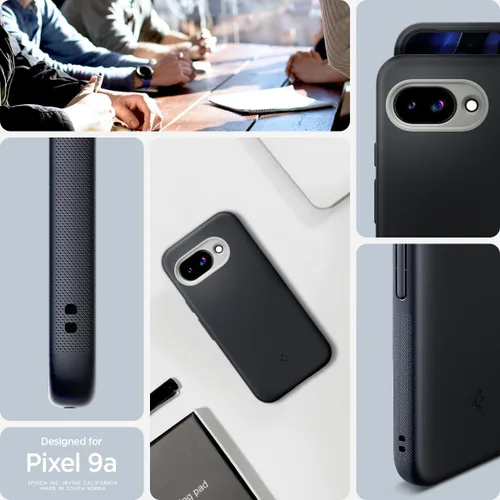 Vista 2 de Spigen para Pixel 9a, Funda Nano Pop MagFit (2025) [Compatible con accesorios MagSafe] - Negro y sésamo (2025)