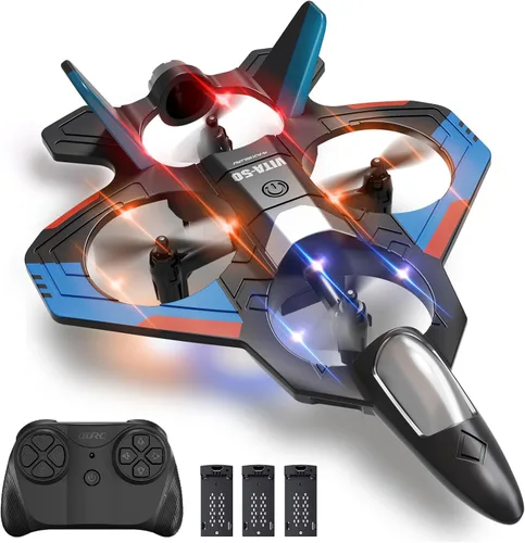 Vista 20 de 4DRC RC Planes Aviones de control remoto para niños y adultos, negro, 2