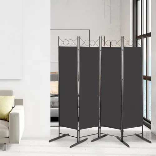 Vista 7 de Divisor de habitación, 6 pies de alto, plegable, de privacidad, separador de habitación portátil para separador, divisores de pared independientes