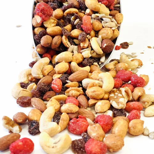 Vista 9 de NY SPICE SHOP Mezcla de frutos secos antioxidantes con frutos secos mixtos, bocadillos saludables para adultos y niños - Paquetes de bocadillos